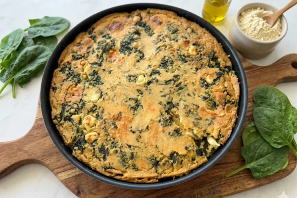 Fainá de espinaca y queso: una receta fácil y nutritiva