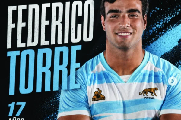 Rugby: Federico Torre tuvo su debut soñado en Los Pumitas
