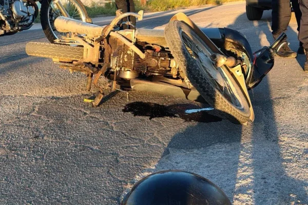 Dos choques de motos dejó heridos en la capital