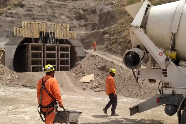 La obra del túnel en Ruta 75 retomó su marcha tras meses de parálisis