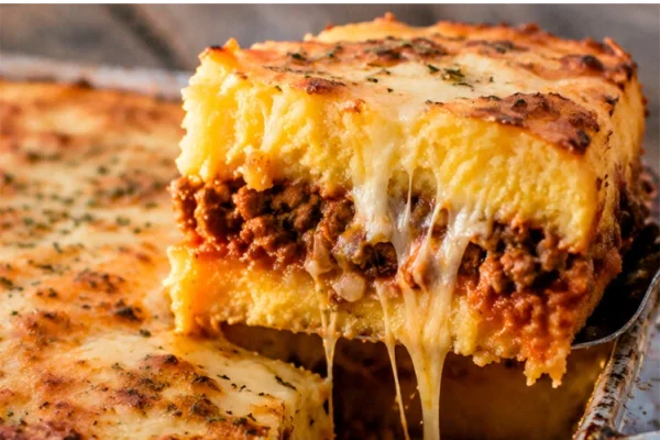 La receta fácil del día: pastel de polenta con carne y queso listo en 25 minutos