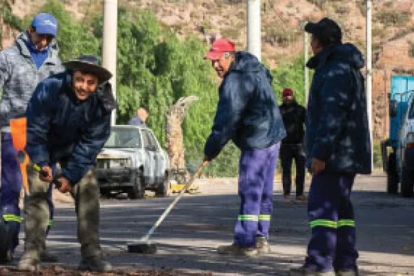 Municipio de Sanagasta ejecuta obras en diferentes barrios