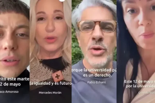 Los famosos convocaron a la Marcha Federal Universitaria