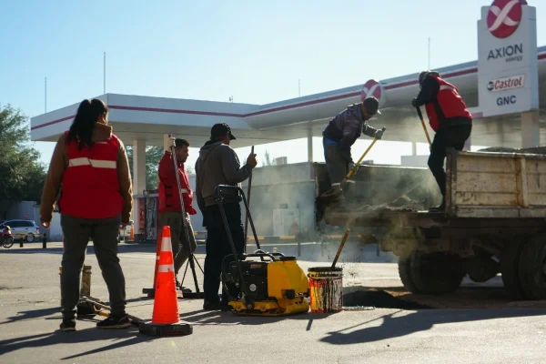 Plan de bacheo y reasfaltado: avanzan obras en el 20 de Mayo