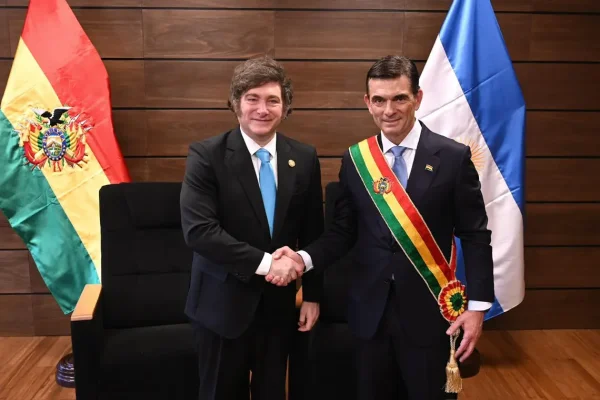 Milei respaldó a Paz Pereira en medio de la crisis en Bolivia