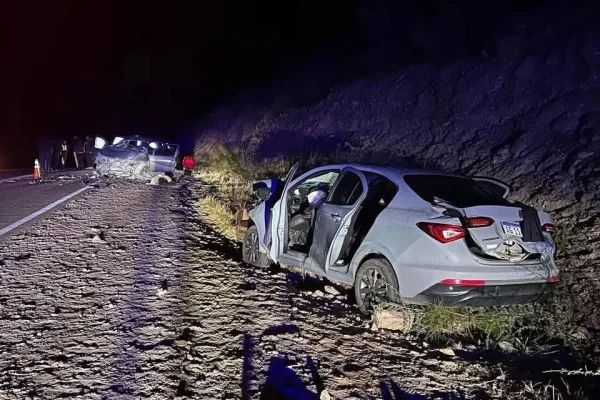 Choque frontal en La Cébila: un muerto y varios heridos en la Ruta Nacional 60