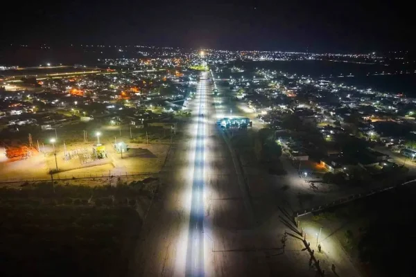 Inauguraron iluminación led en Aimogasta