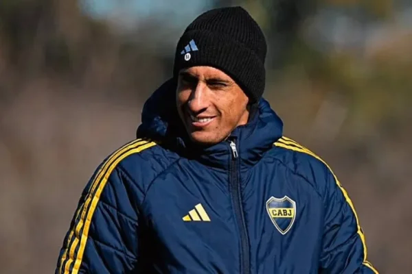 Miguel Merentiel respondió bien al entrenamiento de Boca pero no sería titular el jueves
