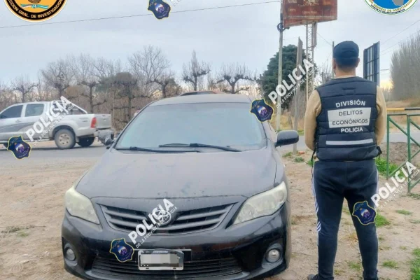 Secuestran un automóvil en Río Negro vinculado a una estafa en La Rioja
