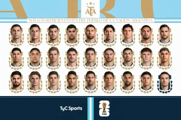 Se confirmaron los dorsales de los 26 convocados de Argentina para el Mundial 2026: qué número llevará cada jugador