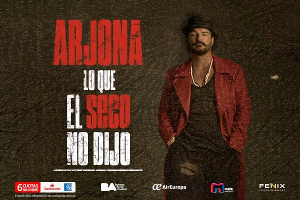 Ricardo Arjona: las entradas para el 6 de julio ya están a la venta