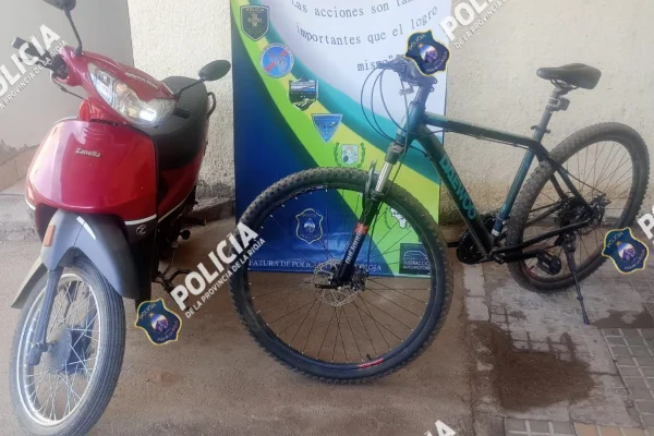 Recuperan rodados sustraídos a vecinos del barrio Mirador II