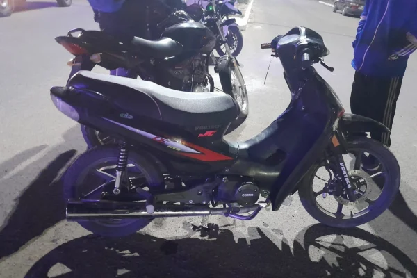 Motociclista chocó en Chepes y dio positivo de alcoholemia