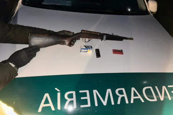 Incautaron minerales y arma de fuego en controles ruteros