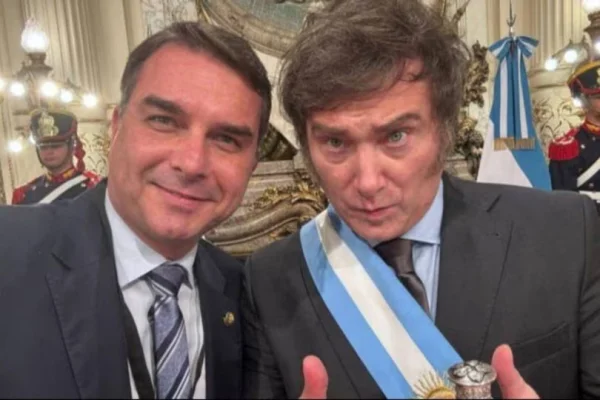 Javier Milei y Flávio Bolsonaro se reunirán en un pleno desafío a Lula