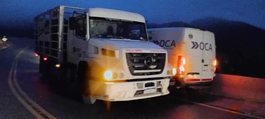 Ruta 40: Esta mañana se registr&oacute; un accidente debido al agua nieve y escarcha en superficie