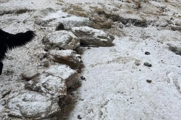 Las Altas Cumbres volvieron a teñirse de blanco