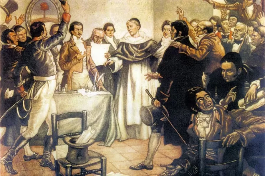 Acta de Independencia. Fue una decisi&oacute;n por la cual declar&oacute; la formal ruptura de los v&iacute;nculos de dependencia con la monarqu&iacute;a espa&ntilde;ola.