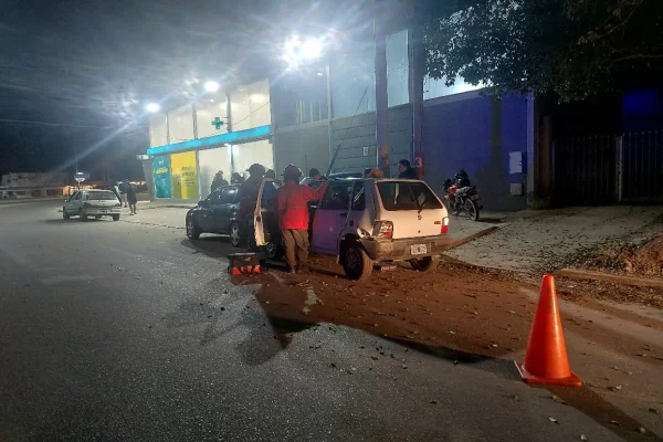 Choque en cadena dejó un herido leve en la zona sur