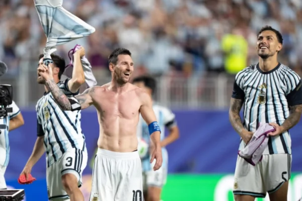 Messi enfrentó al árbitro João Pinheiro: 