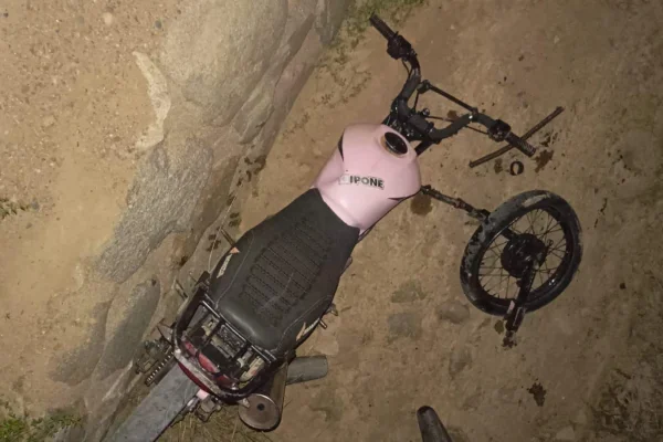 La Policía secuestró una motocicleta abandonada