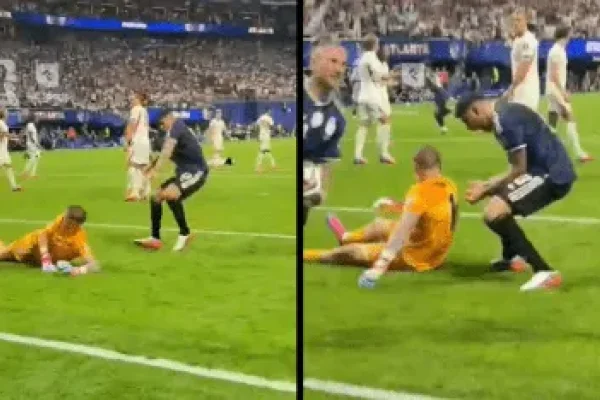 ¡Se lo gritó en la cara! Alocado festejo de Cuti Romero contra Pickford