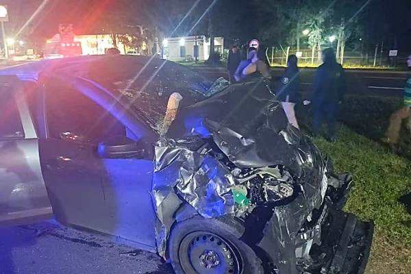Tragedia en la Ruta 2: una niña murió tras un choque entre un auto y una camioneta