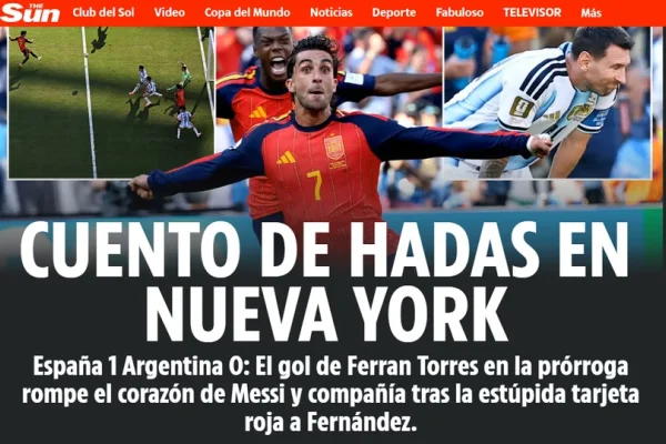Los medios de todo el mundo reflejaron la victoria española y pusieron el foco en Messi