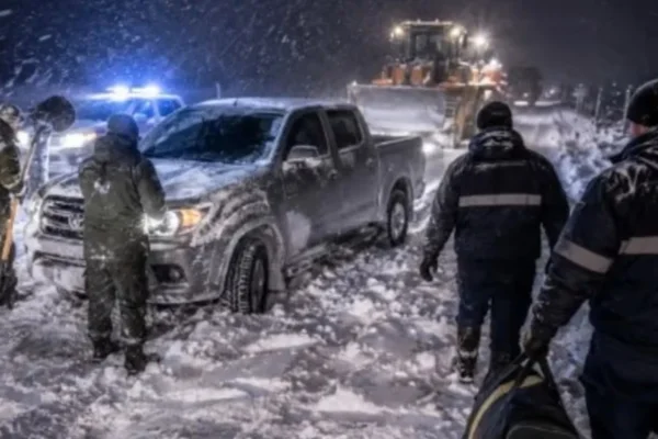 Una pareja resistió 44 horas a 22 grados bajo cero atrapados en una camioneta en Santa Cruz