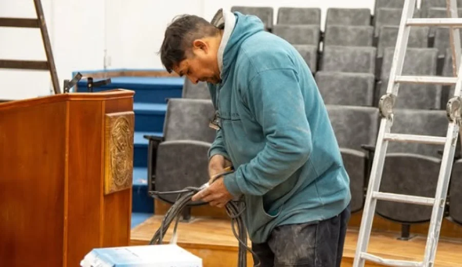 Trabajos. Se hizo hincapi&eacute; en la parquizaci&oacute;n, &ldquo;la ciudad universitaria lista para recibirlos. El cambio est&aacute; en cada detalle&rdquo;, detallaron.