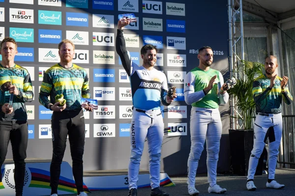 Matías Montenegro hizo podio en el Mundial de BMX